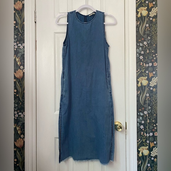 🦋WILFRED FREE🦋 denim blue dress - Picture 1 of 13